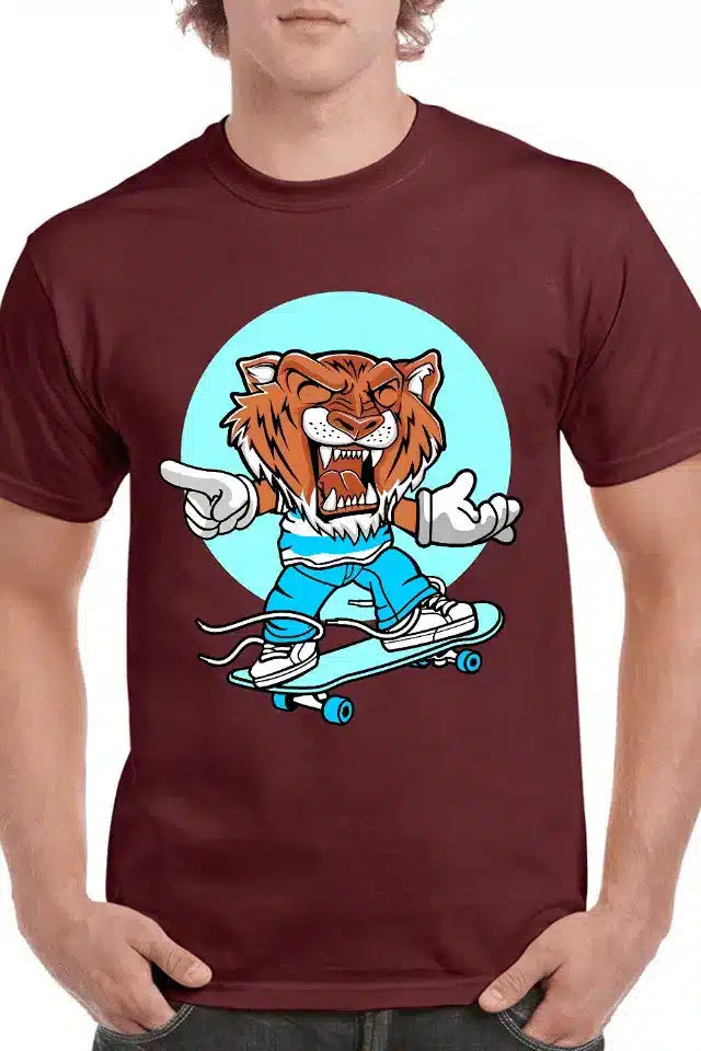 Tricou personalizat Bărbați - Tiger Skate