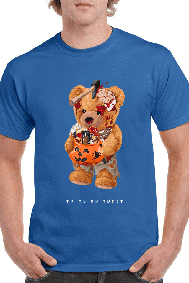 Tricou personalizat Bărbați - Spooky Teddy Bear