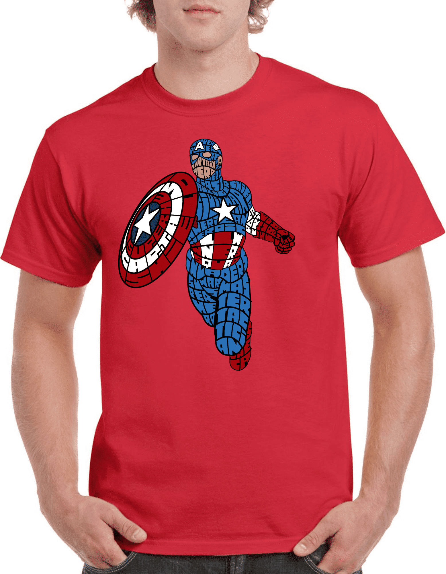 Tricou personalizat Bărbați - Capitan America