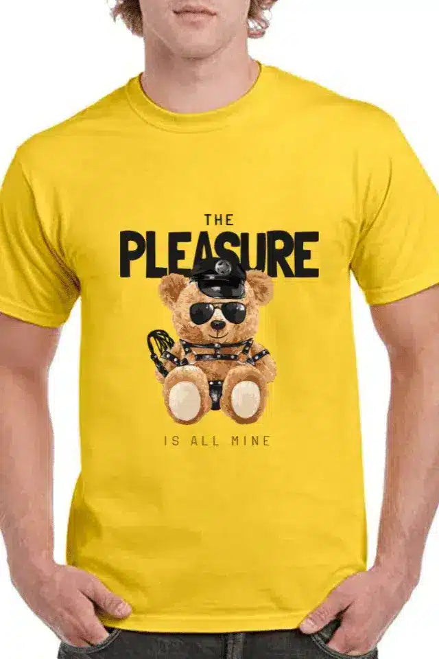 Tricou personalizat Bărbați - "the pleasure is all mine"