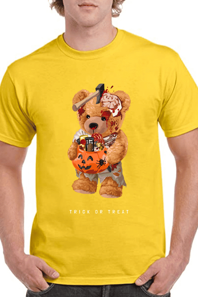 Tricou personalizat Bărbați - Spooky Teddy Bear