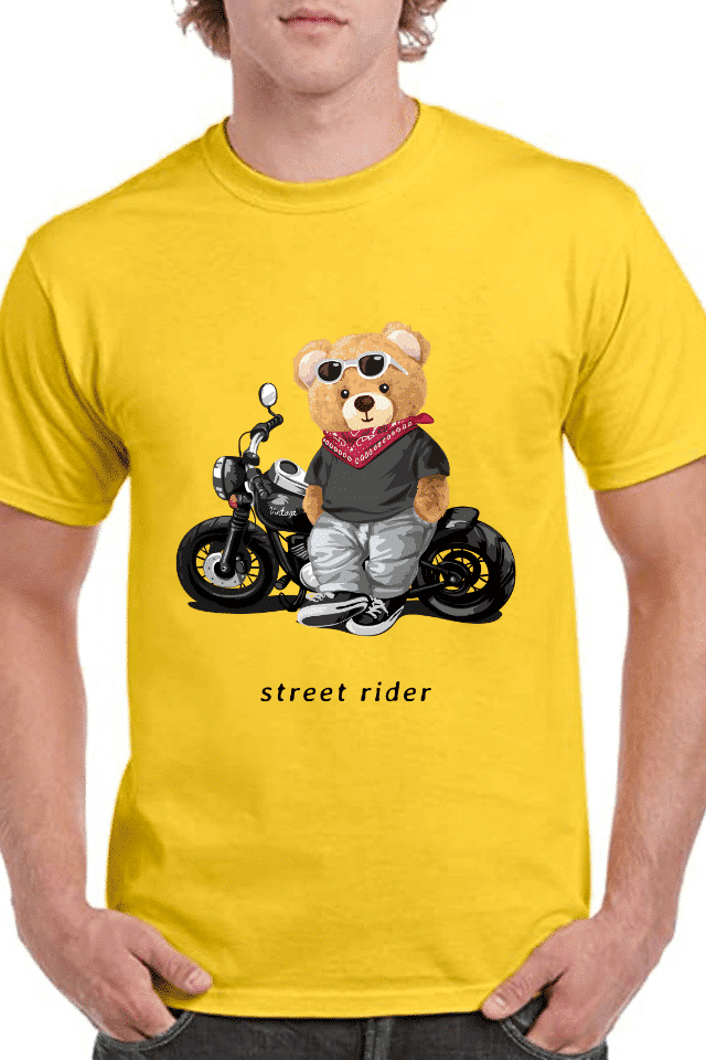 Tricou personalizat Bărbați - Motorcycle Bear
