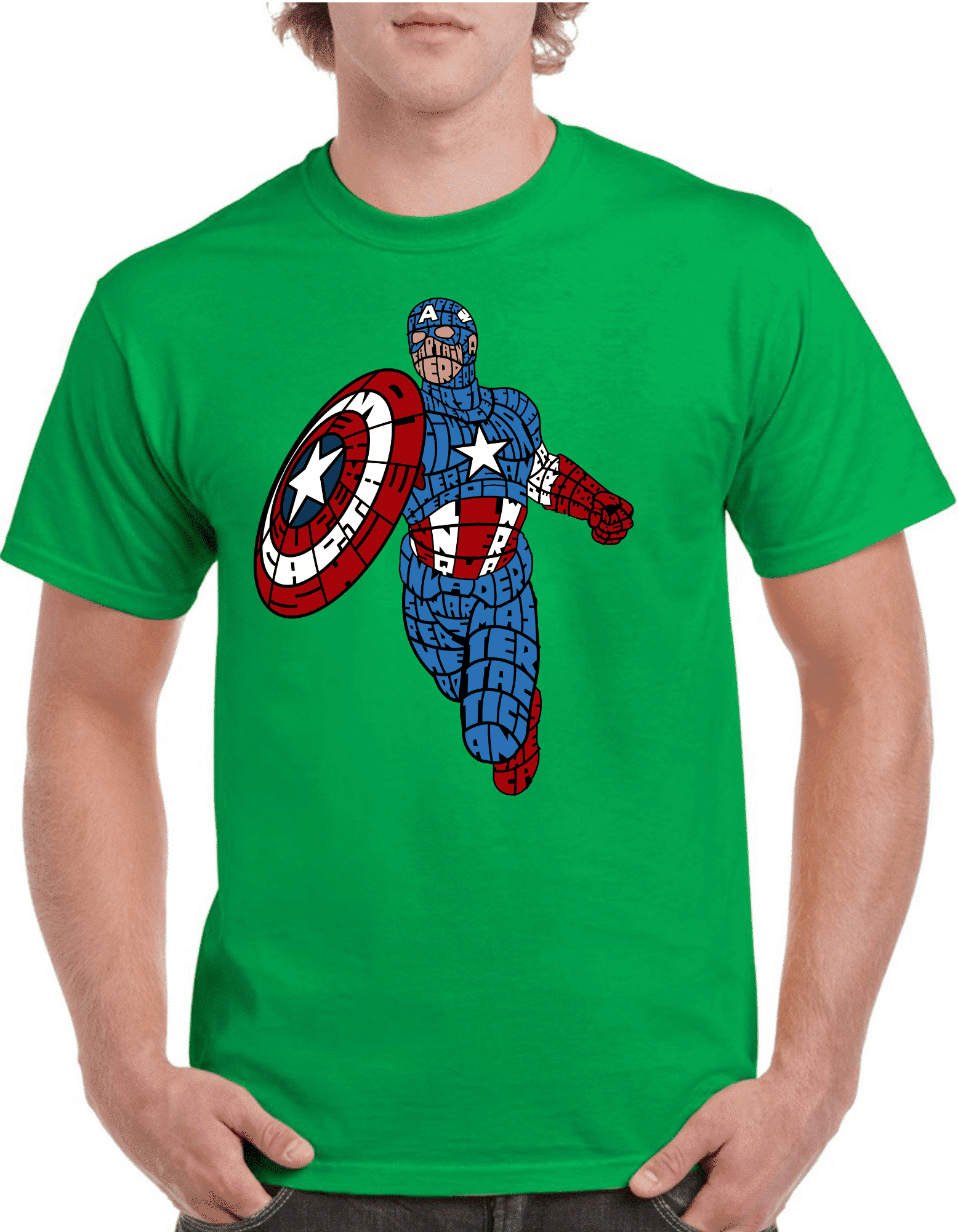 Tricou personalizat Bărbați - Capitan America