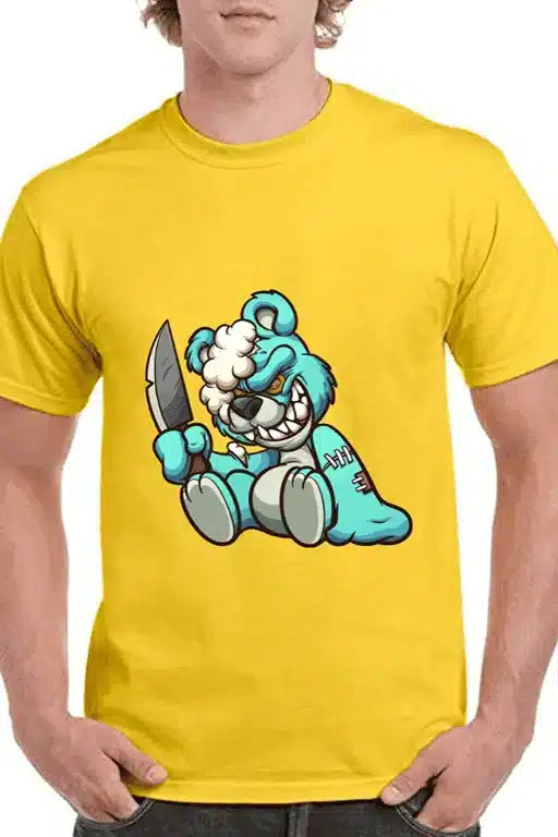 Tricou personalizat Bărbați - Angry teddy bear