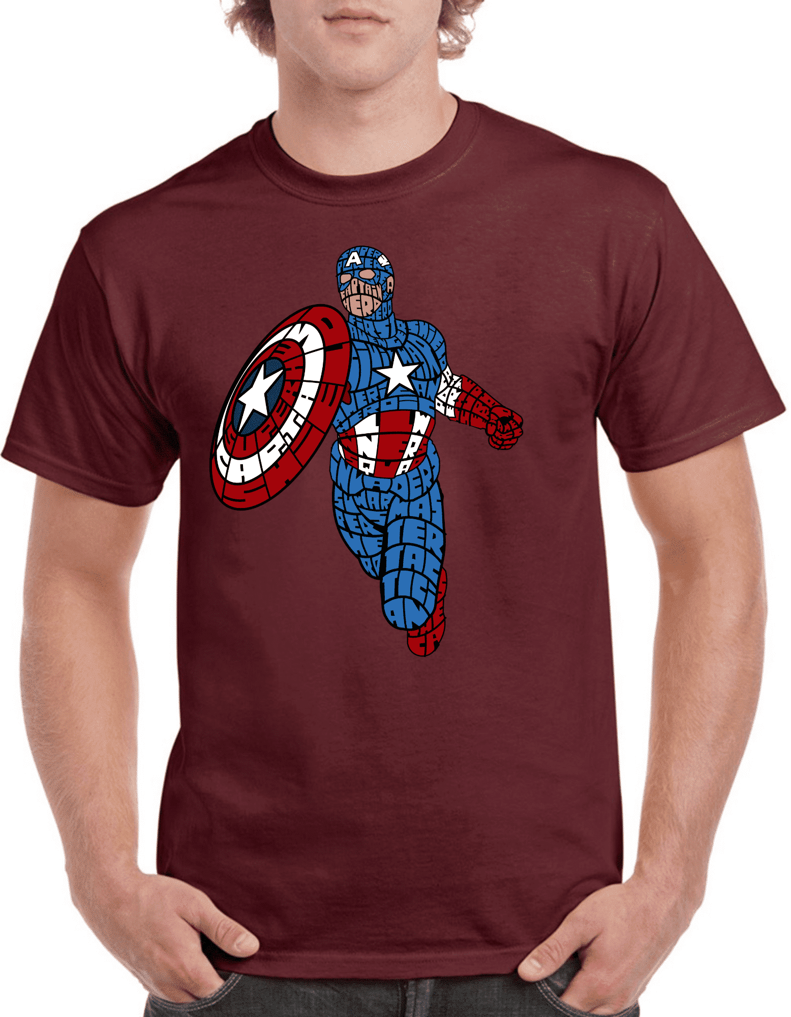 Tricou personalizat Bărbați - Capitan America