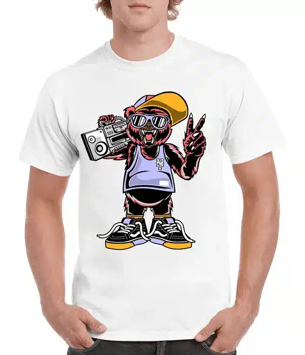 Tricou personalizat Bărbați - The Bear is Rapper