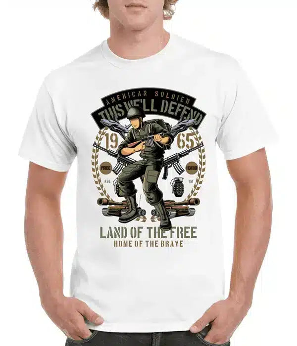 Tricou personalizat Bărbați - Soldați americani