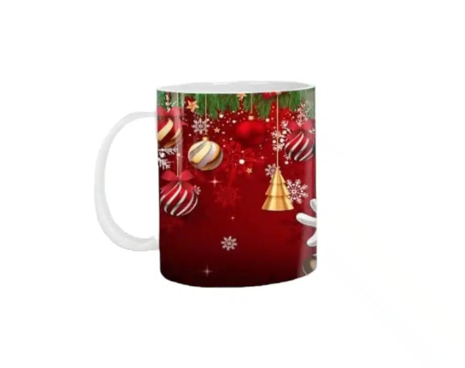 Cana personalizata, Love Mickey and Minnie, Ceramica, Alb, 350 ml
