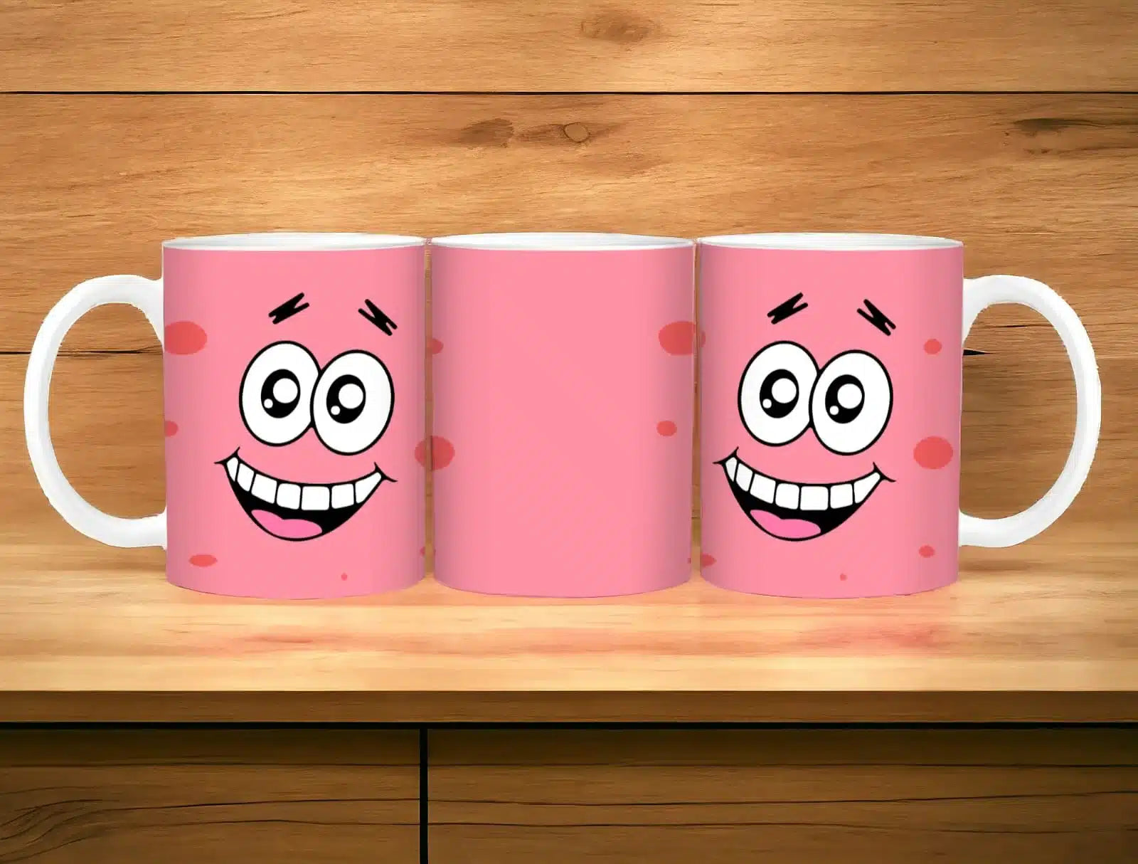Cana personalizata, Patrick Star, Ceramica, Alb, 350 ml