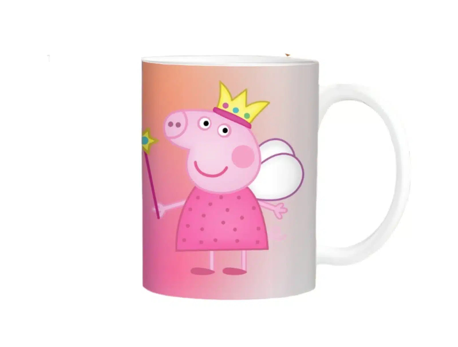 Cana personalizata, Princess peppa pig Model 2, Ceramica, Alb, 350 ml