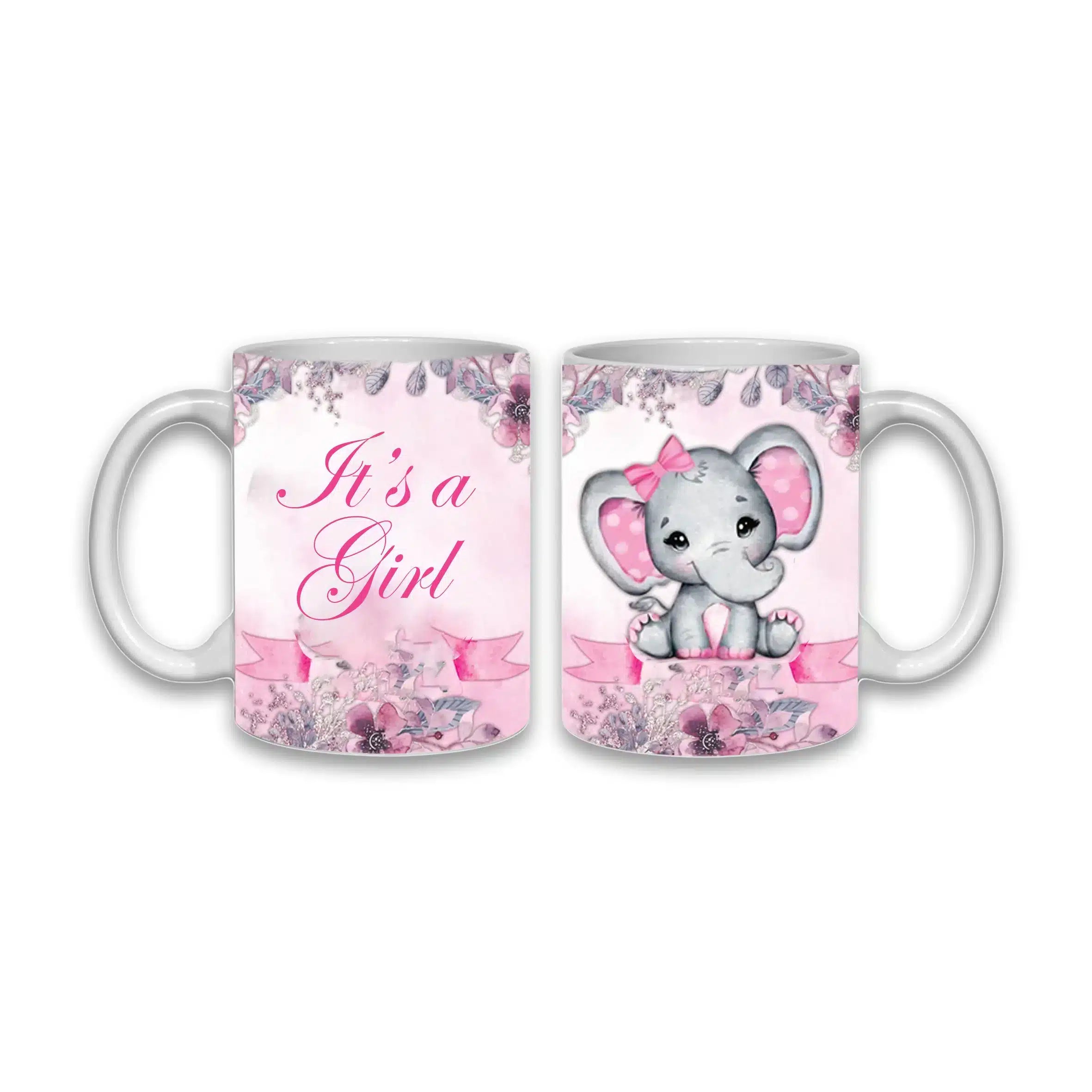 Cana personalizata, It's a girl, Ceramica, Alb, 350 ml